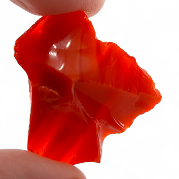 Ruby Amberina Swirl Slag Art Glass Cullet #4S31 - Picture 4 of 5